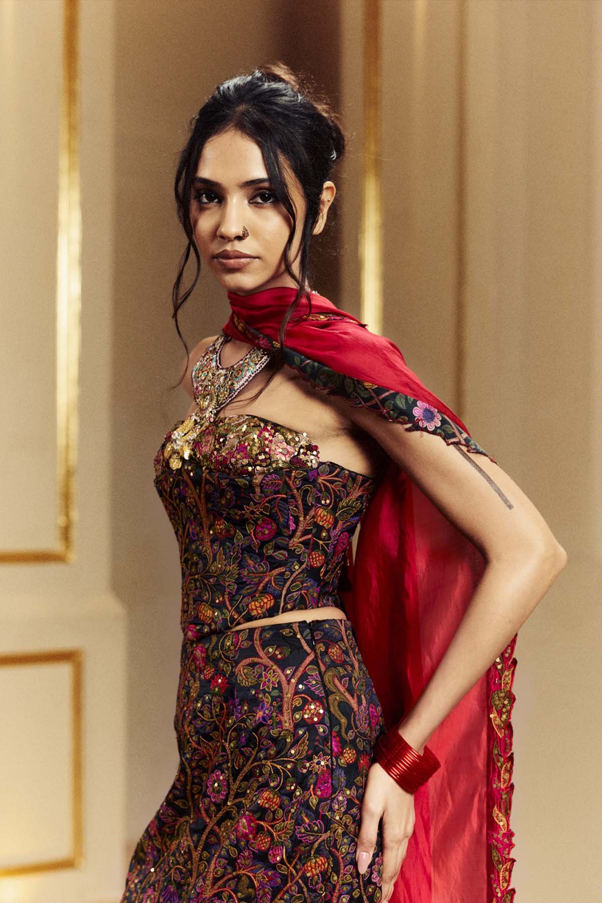 Punit Balana The Amer Corset indian designer wear online shopping melange singapore 