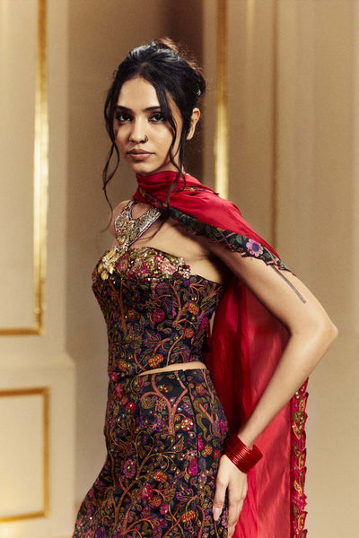 Punit Balana The Amer Corset indian designer wear online shopping melange singapore 
