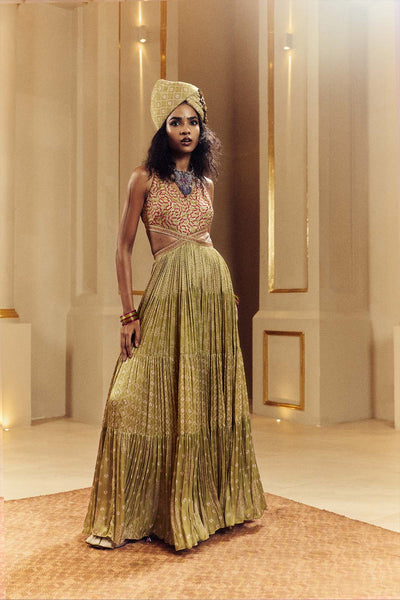 Punit Balana The Ghagri Maxi indian designer wear online shopping melange singapore 