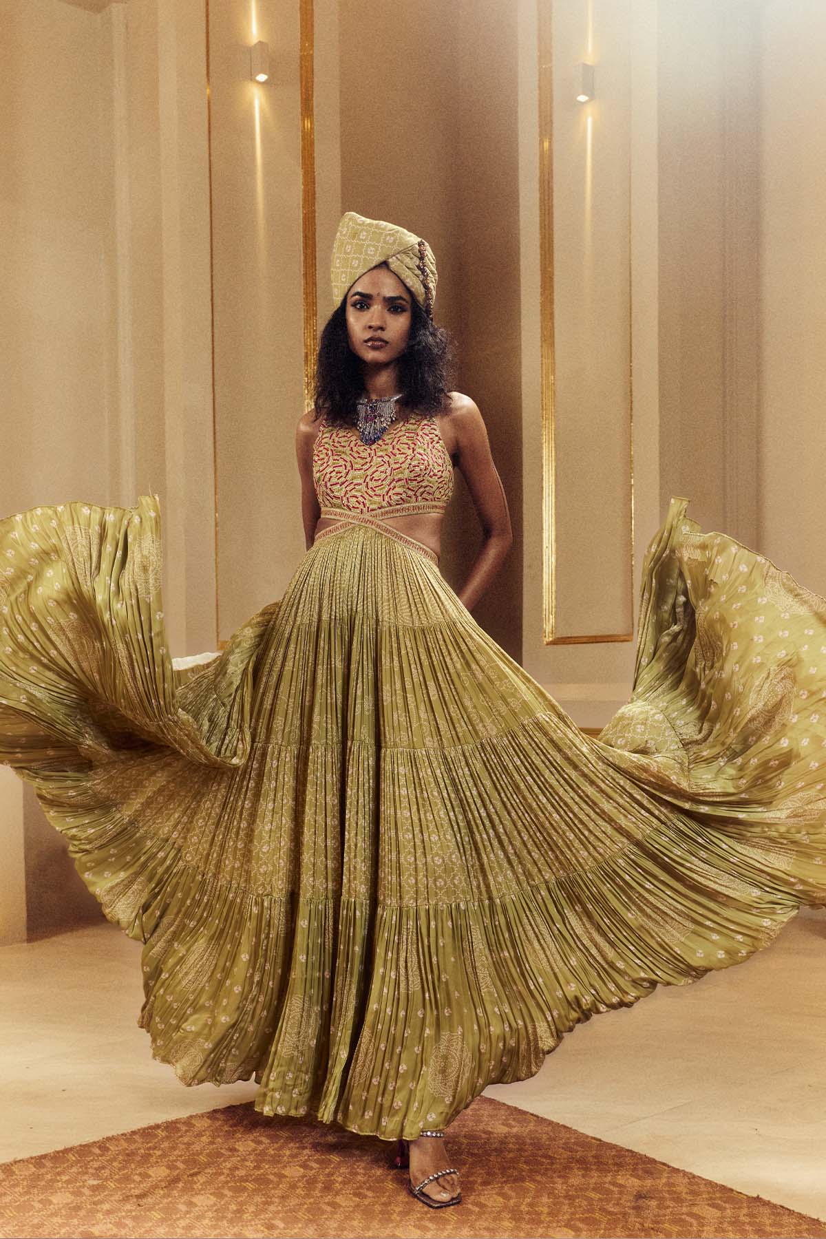 Punit Balana The Ghagri Maxi indian designer wear online shopping melange singapore 