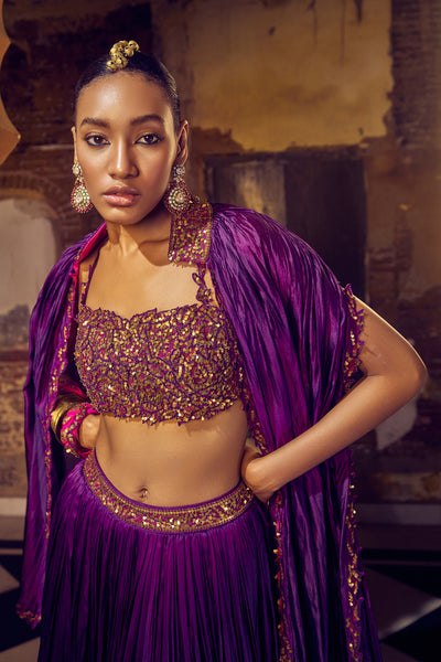 Punit Balana The Ghagri Skirt Set indian designer wear online shopping melange singapore
