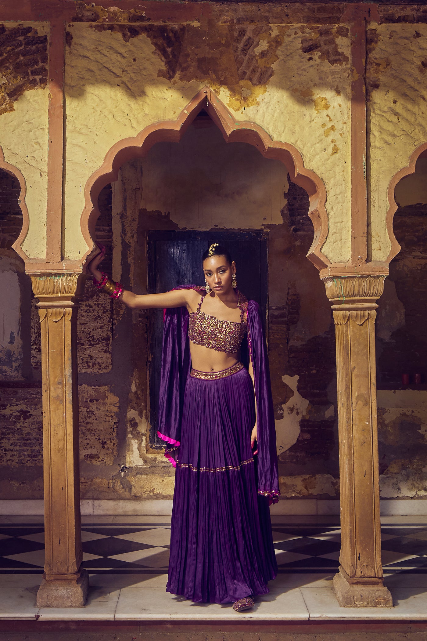 Punit Balana The Ghagri Skirt Set indian designer wear online shopping melange singapore
