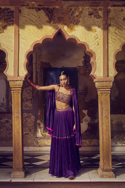 Punit Balana The Ghagri Skirt Set indian designer wear online shopping melange singapore
