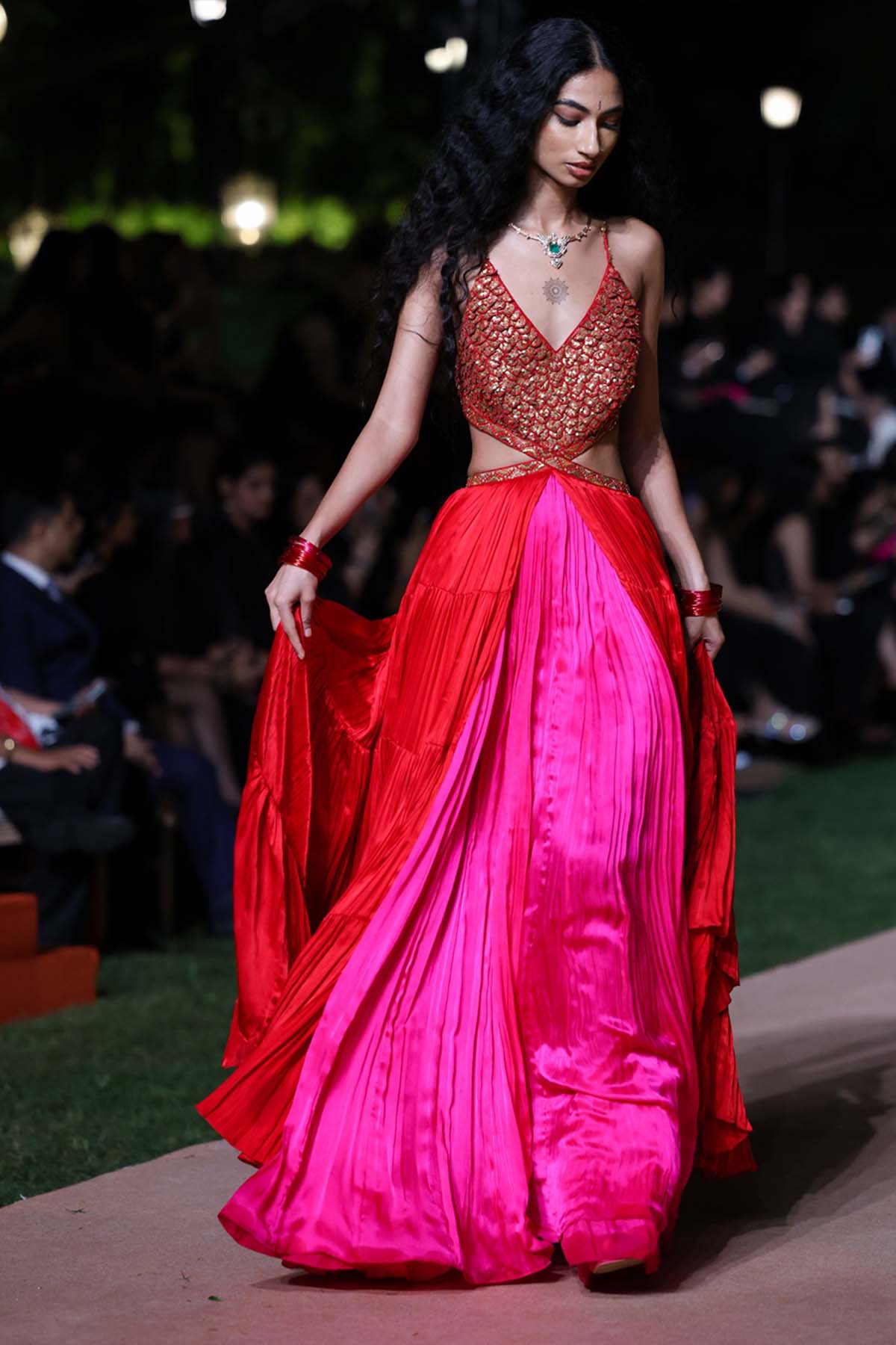 Punit Balana The Ghagri Maxi Surkh Laal indian designer wear online shopping melange singapore