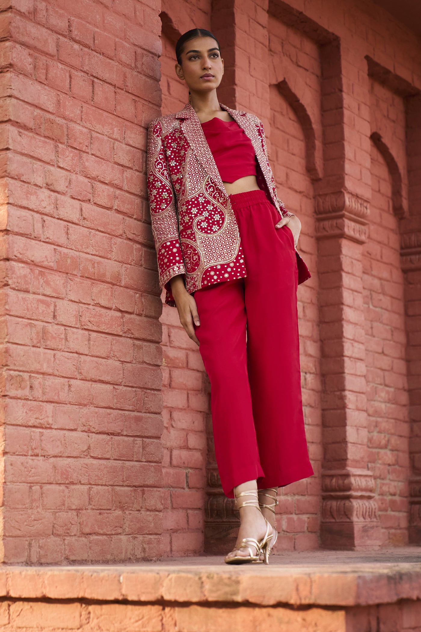 Punit Balana The Jaipur Pant Suit indian designer wear online shopping melange singapore