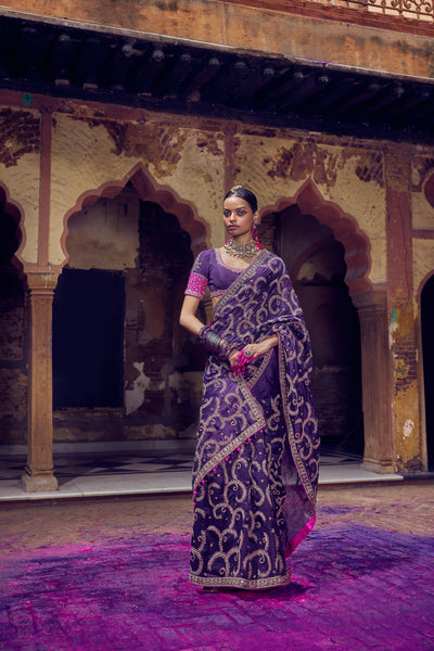 Punit Balana The Mughal Saree Set indian designer wear online shopping melange singapore