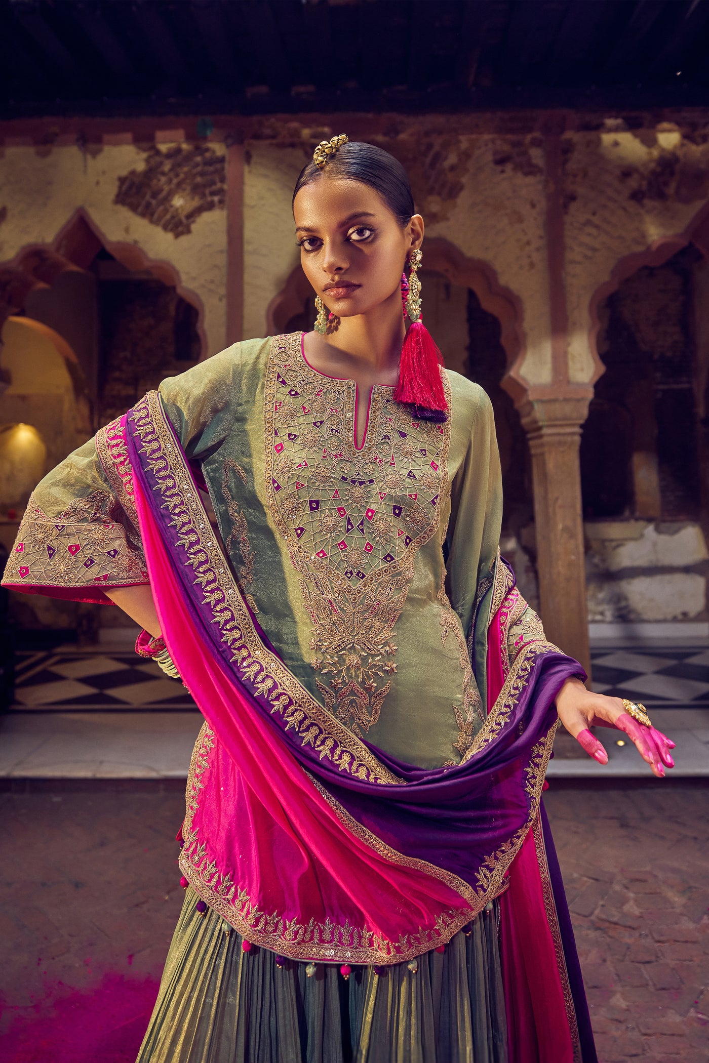 Punit Balana The Noorani Kurti Set indian designer wear online shopping melange singapore