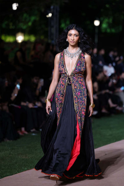 Punit Balana The Slit Jacket Set indian designer wear online shopping melange singapore 
