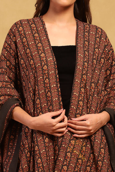 Ritu Kumar Brown Fab Shrug indian designer wear online shopping melange singapore
