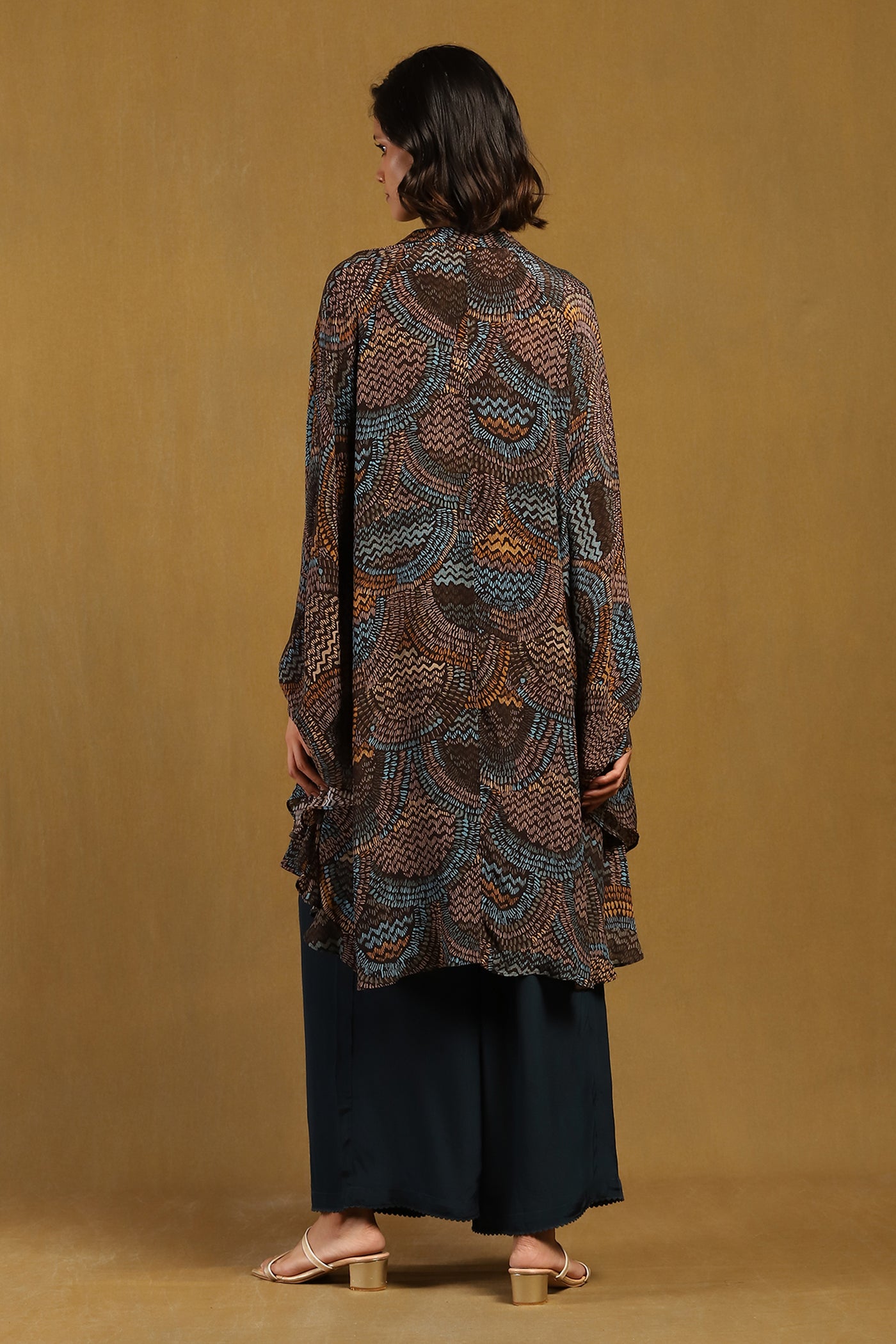 Ritu Kumar Green Aboriginal Kurti indian designer wear online shopping melange singapore