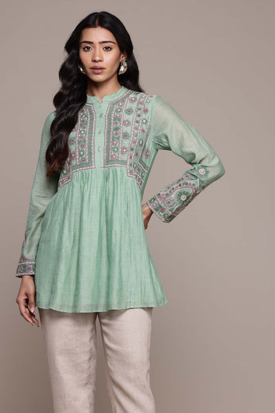 Ritu Kumar Green Dharohar Kurti indian designer wear online shopping melange singapore 