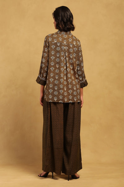 Ritu Kumar Green Dhriti Shirt indian designer wear online shopping melange singapore