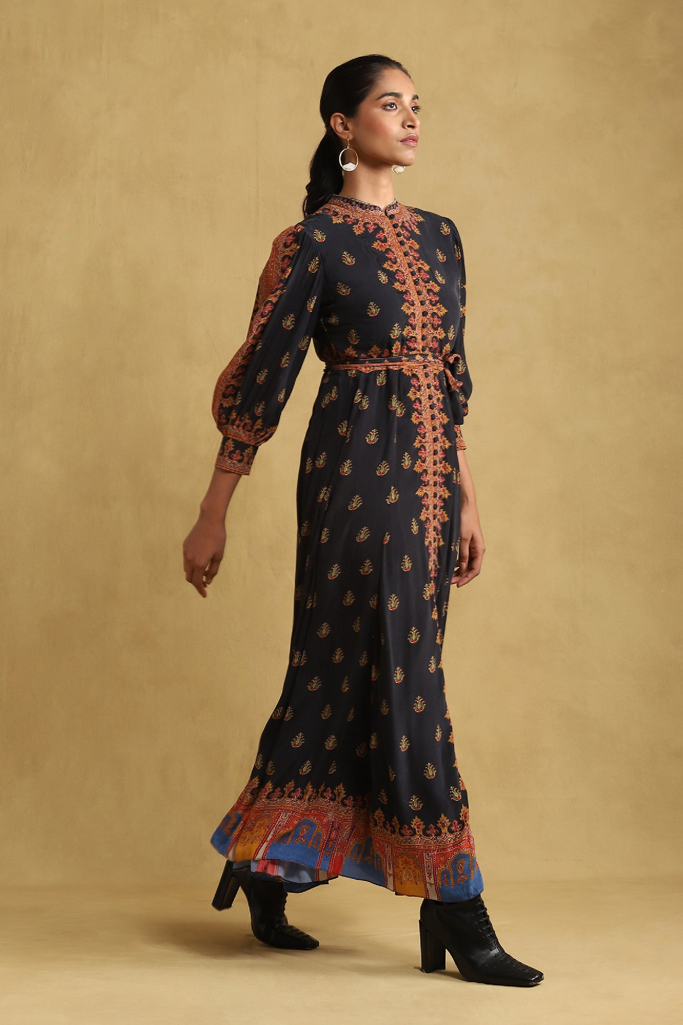 Ritu Kumar Printed Dress indian designer wear online shopping melange singapore