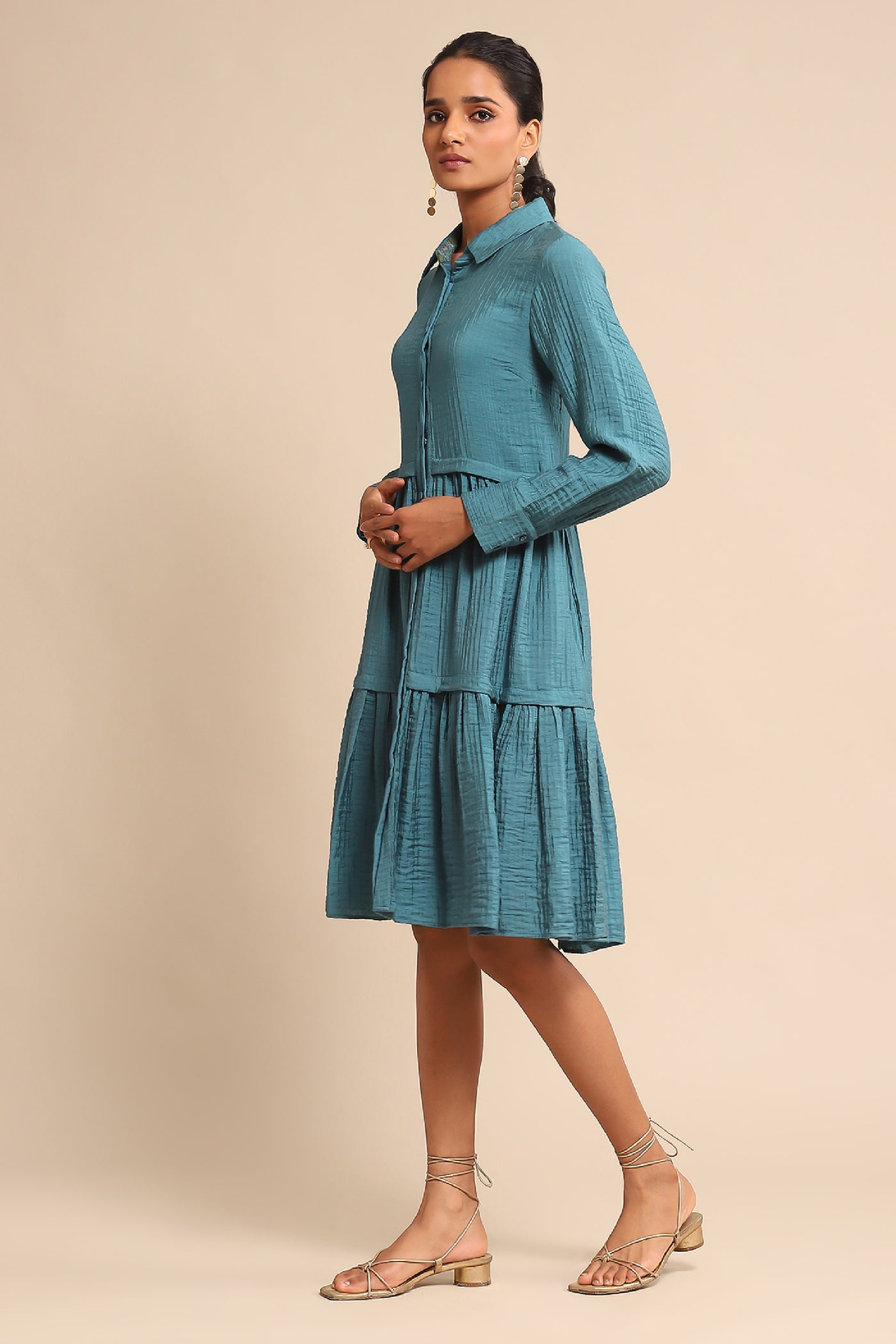 Ritu Kumar Solid Dress indian designer wear online shopping melange singapore