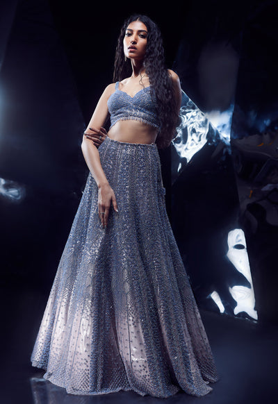 Rohit Gandhi Rahul Khanna Callista Lehenga Set indian designer wear online shopping melange singapore