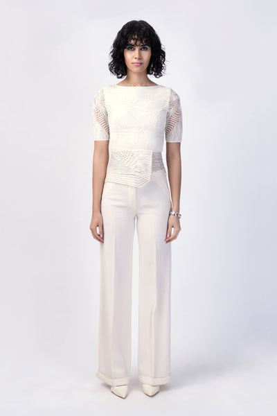 Rohit Gandhi Rahul Khanna Pallas Peplum Top indian designer wear online shopping melange singapore