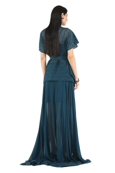Rohit Gandhi Rahul Khanna Paneled Box Top indian designer wear online shopping melange singapore