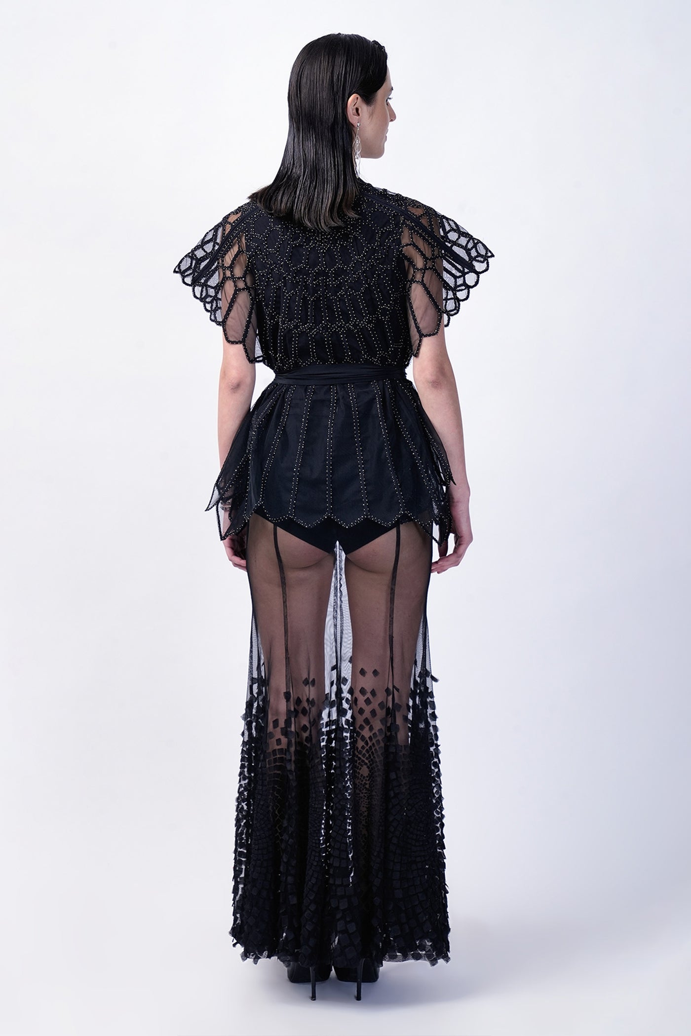Rohit Gandhi Rahul Khanna Sculpted Top indian designer wear online shopping melange singapore