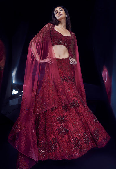 Rohit Gandhi Rahul Khanna Sylvan Lehenga Set indian designer wear online shopping melange singapore