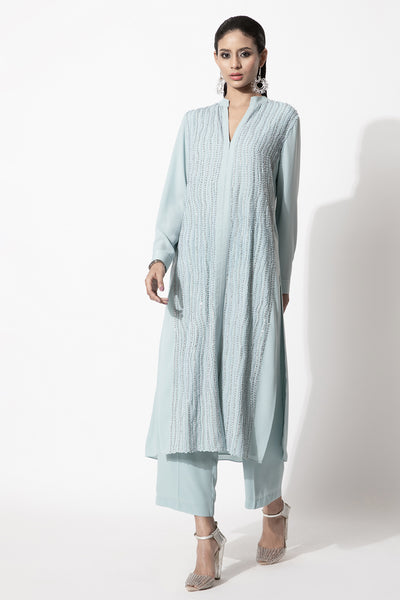Rohit Gandhi and Rahul Khanna Applique Work Kurta Set indian designer wear online shopping melange singapore