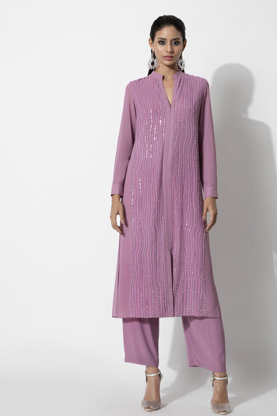 Rohit Gandhi and Rahul Khanna Applique Work Kurta Set indian designer wear online shopping melange singapore