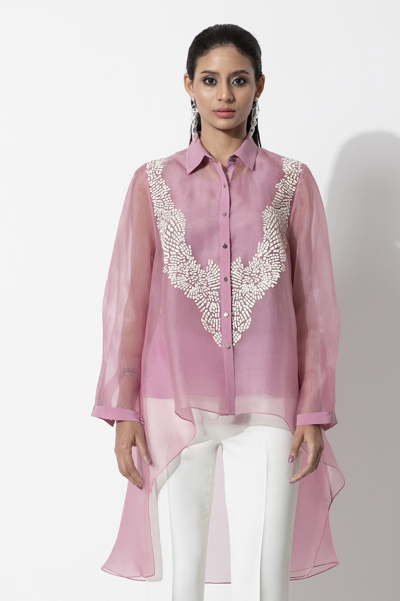 Rohit Gandhi and Rahul Khanna Asymmetric Top indian designer wear online shopping melange singapore