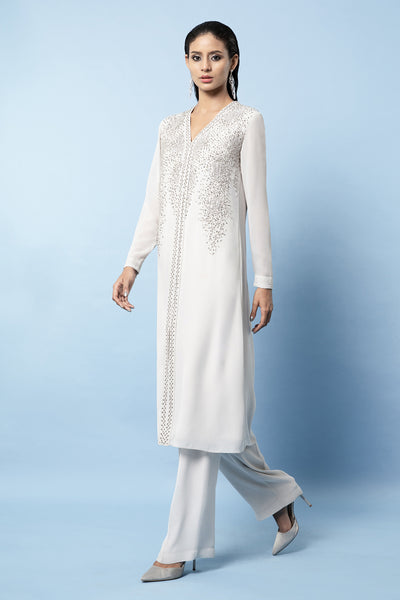 Rohit Gandhi and Rahul Khanna Embellished Kurta Set indian designer wear online shopping melange singapore