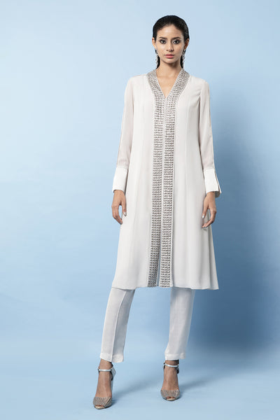 Rohit Gandhi and Rahul Khanna Flared Kurta Set indian designer wear online shopping melange singapore