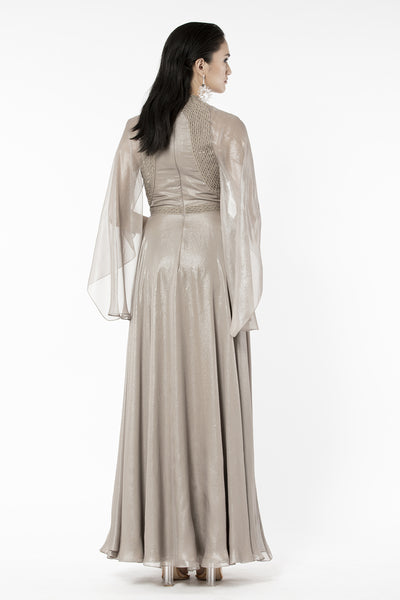 Rohit Gandhi and Rahul Khanna Gold Kaftan With Tonal Embellishments indian designer wear online shopping melange singapore