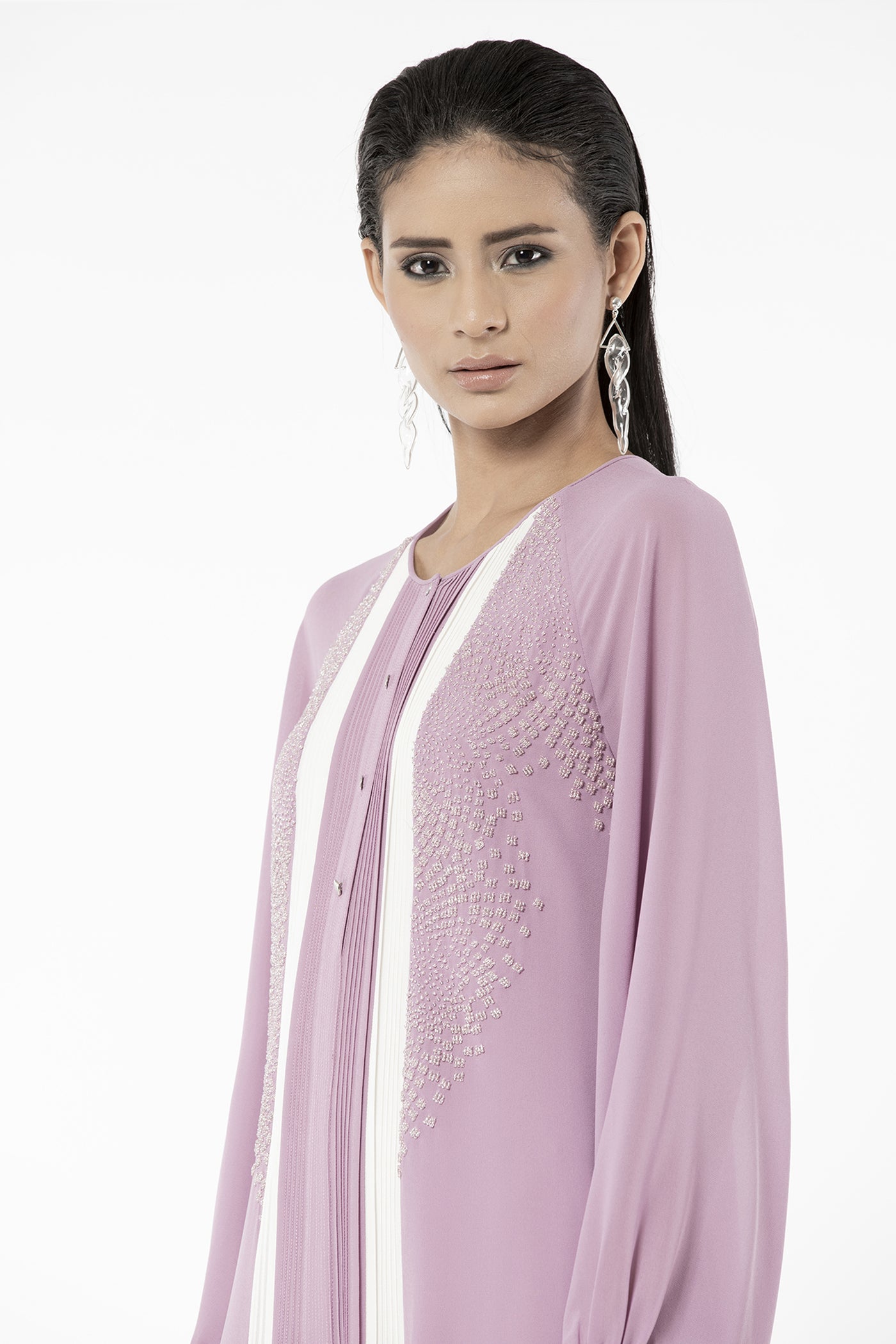 Rohit Gandhi and Rahul Khanna Mauve Embellished kurta indian designer wear online shopping melange singapore