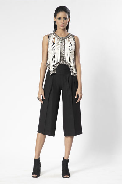 Rohit Gandhi and Rahul Khanna Metallic Embellishment Gilet Jacket indian designer wear online shopping melange singapore