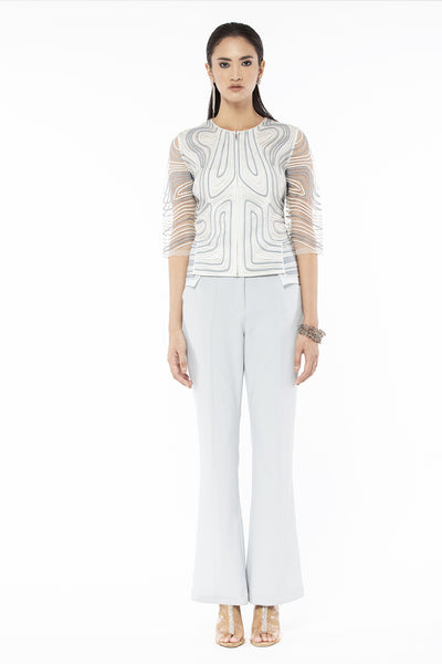 Rohit Gandhi and Rahul Khanna Multi-collared cord top indian designer wear online shopping melange singapore