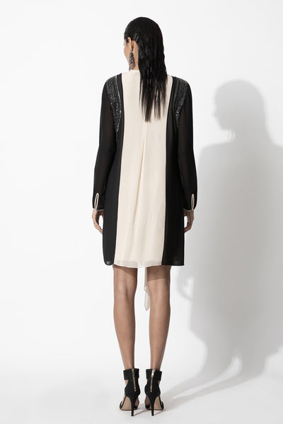 Rohit Gandhi and Rahul Khanna Swing Dress With Shoulder Embellishments