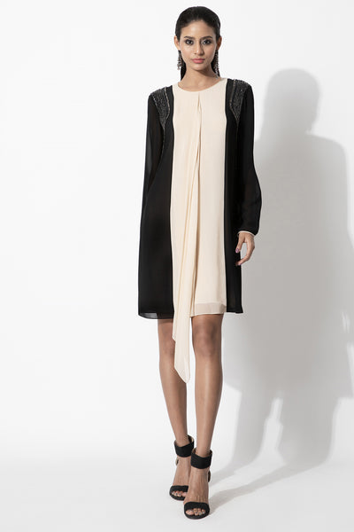 Rohit Gandhi and Rahul Khanna Swing Dress With Shoulder Embellishments