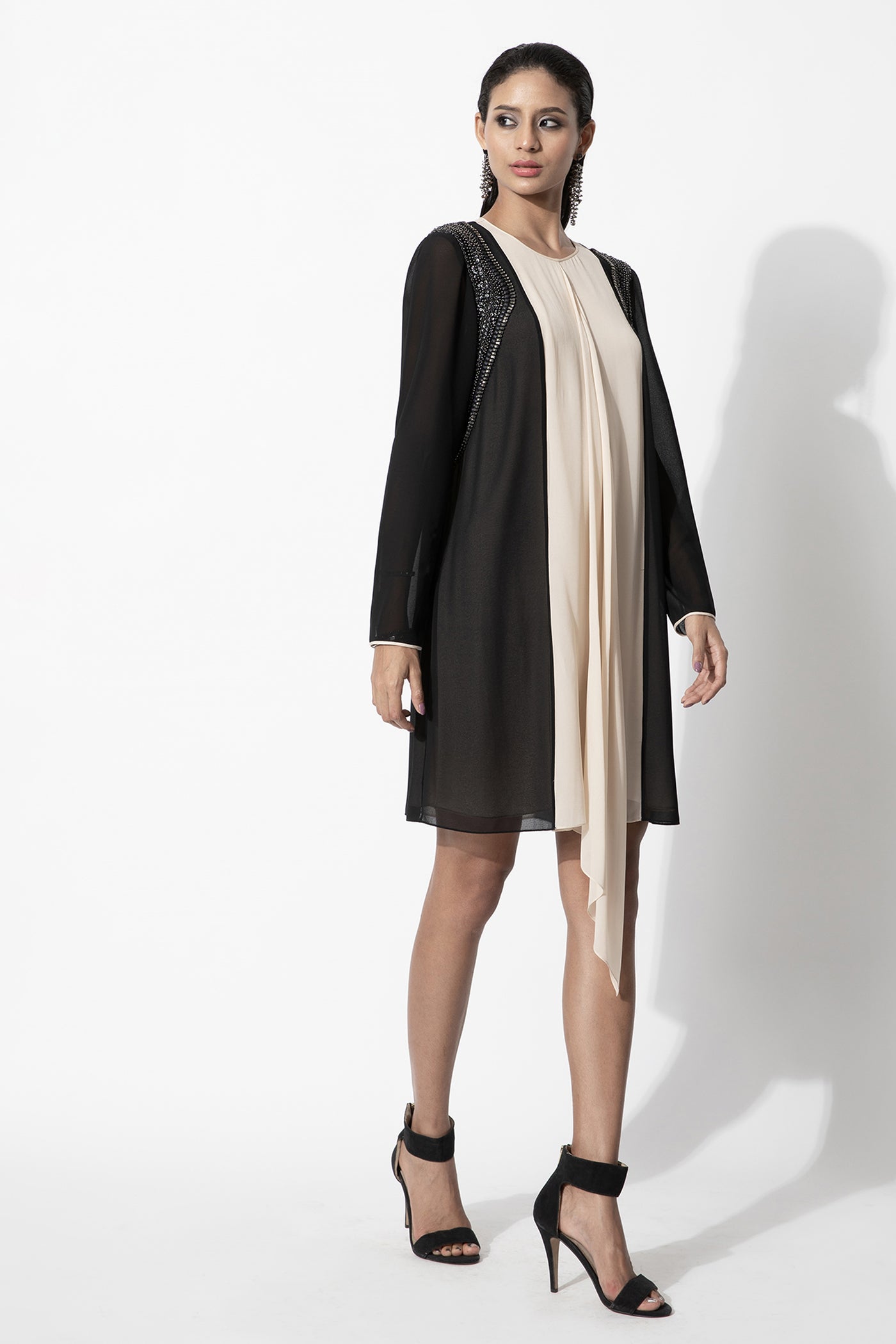 Rohit Gandhi and Rahul Khanna Swing Dress With Shoulder Embellishments