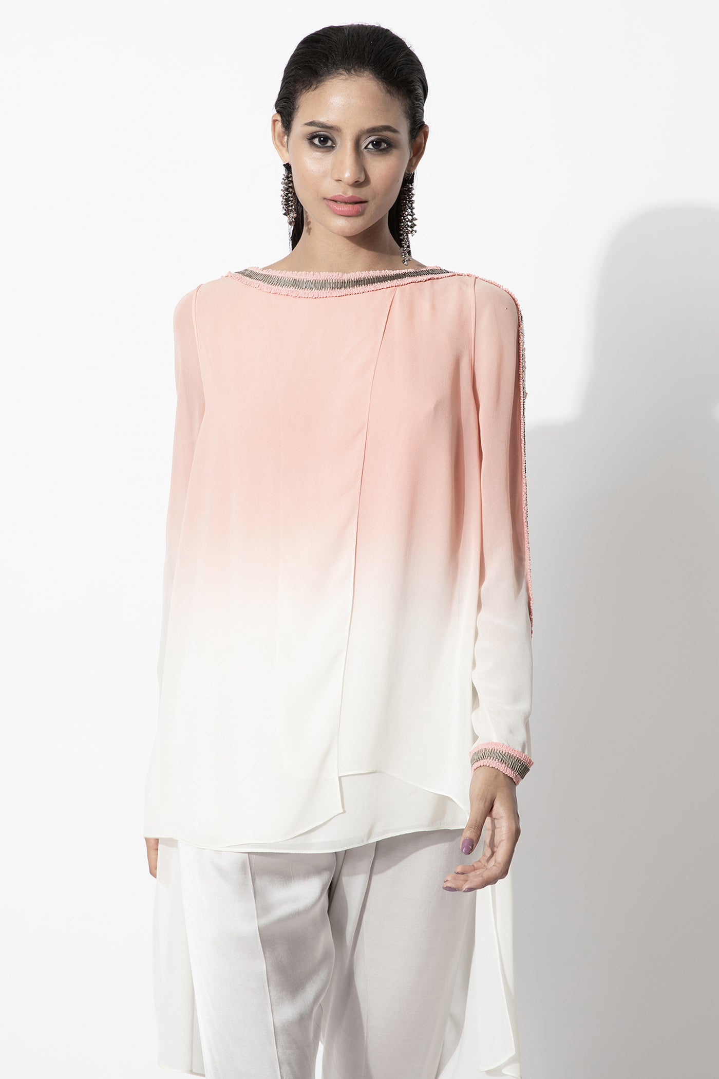 Rohit Gandhi and Rahul Khanna Zenith Ombre Top indian designer wear online shopping melange singapore