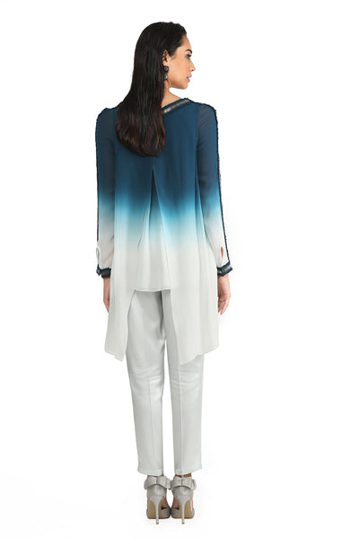 Rohit Gandhi and Rahul Khanna Zenith Ombre Top indian designer wear online shopping melange singapore