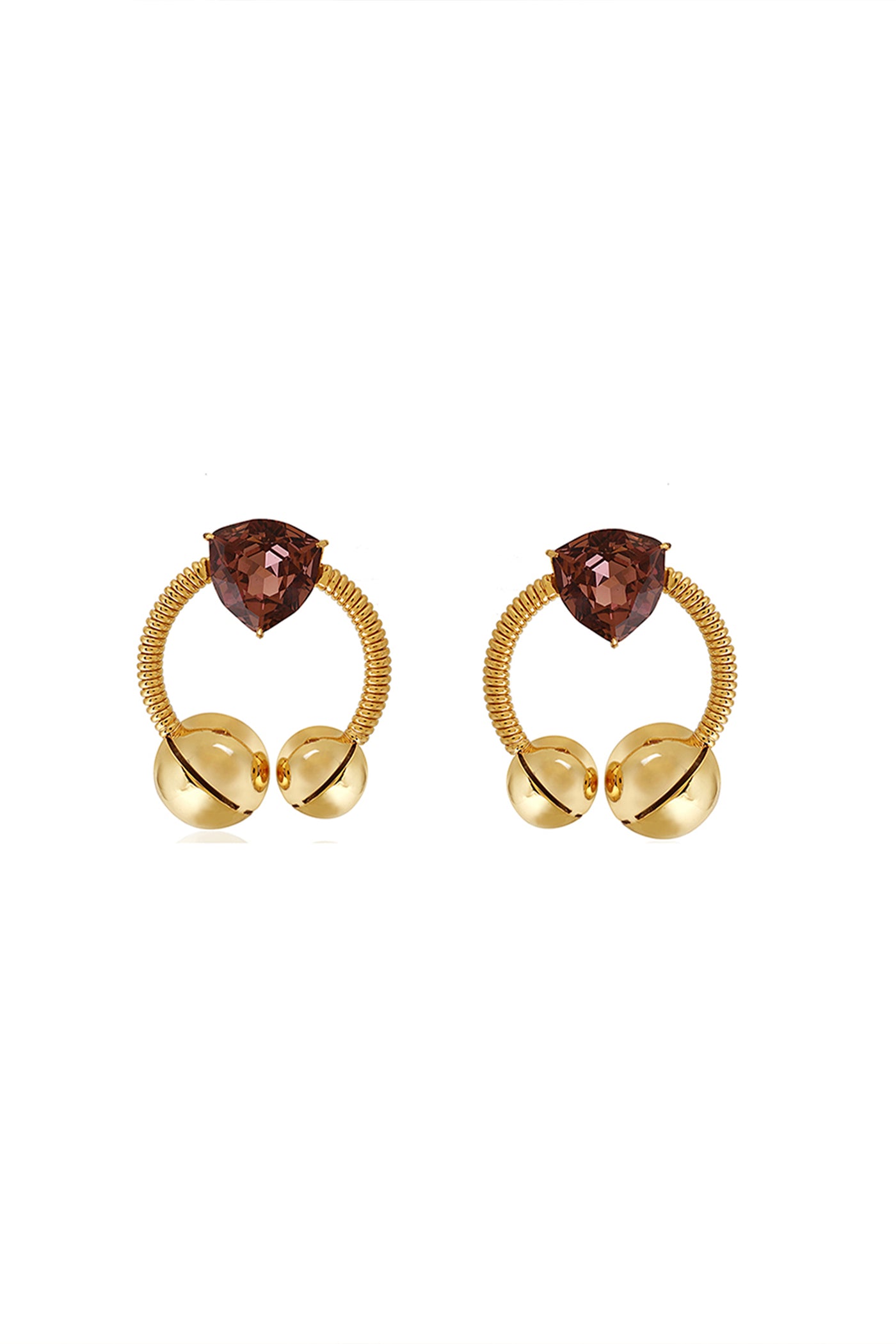 Ruhhette Azalea Gemstone Earrings indian designer wear online shopping melange singapore