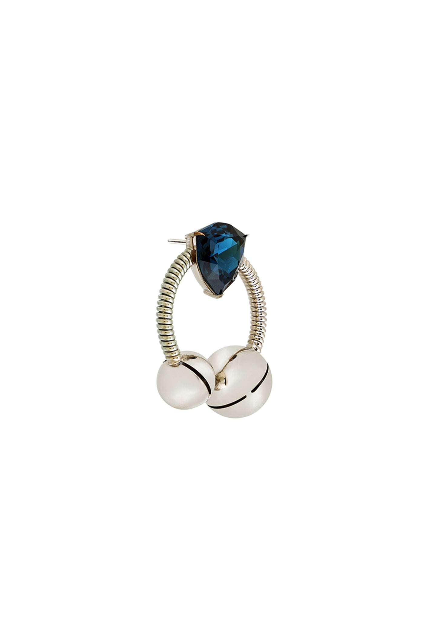 Ruhhette Azalea Gemstone Earrings Silver indian designer wear online shopping melange singapore