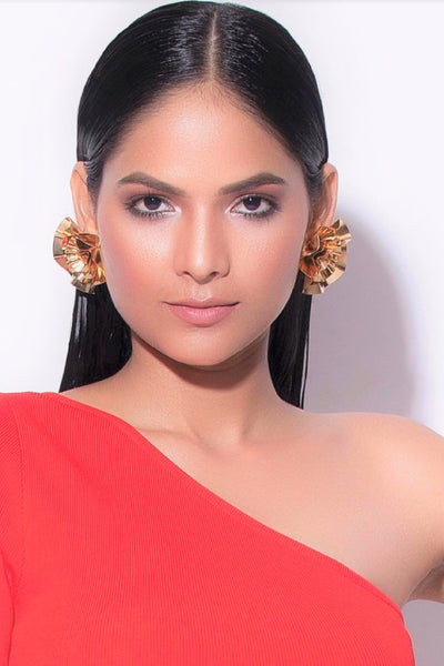 Ruhhette Blossom Earring Jewellery Indian designer wear online shopping melange singapore