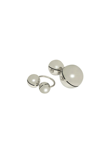 Ruhhette Cannes Midi Rings Silver indian designer wear online shopping melange singapore