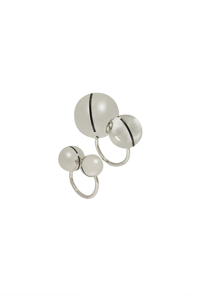 Ruhhette Cannes Midi Rings Silver indian designer wear online shopping melange singapore