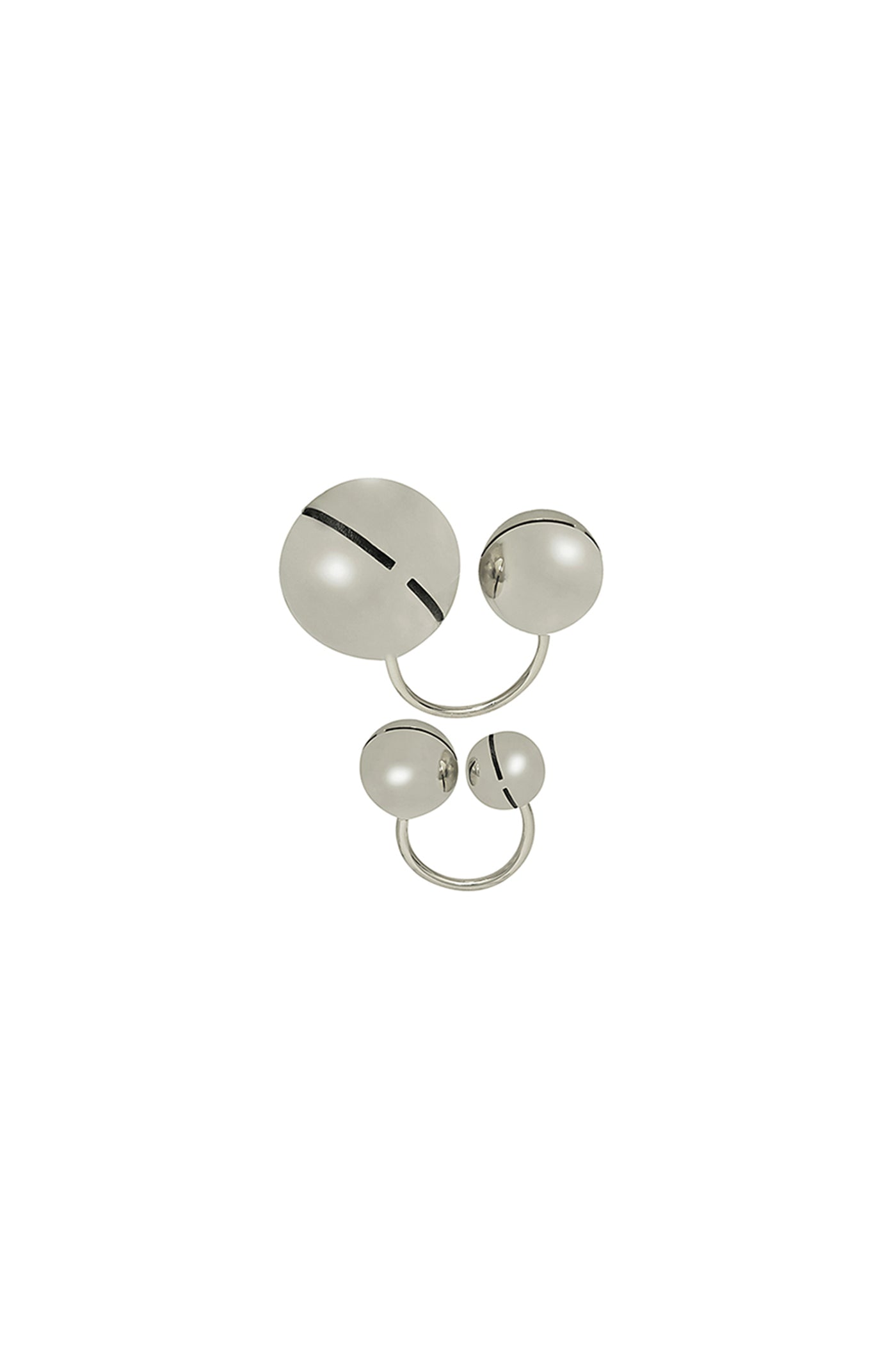 Ruhhette Cannes Midi Rings Silver indian designer wear online shopping melange singapore