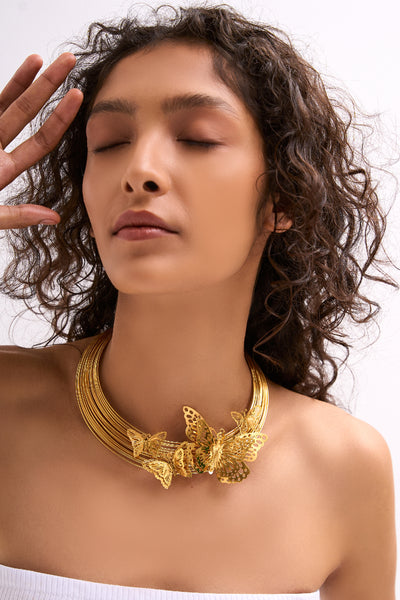 Ruhhette Kingdom Necklace Jewellery Indian designer wear online shopping melange singapore