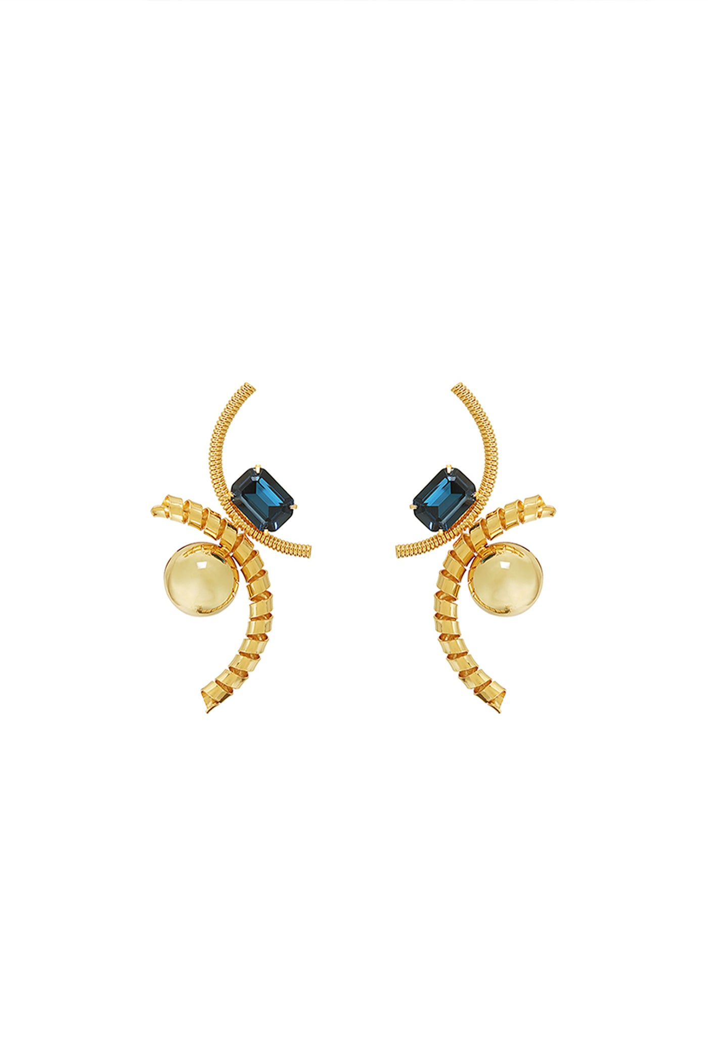 Ruhhette Leilani Gemstone Earrings indian designer wear online shopping melange singapore