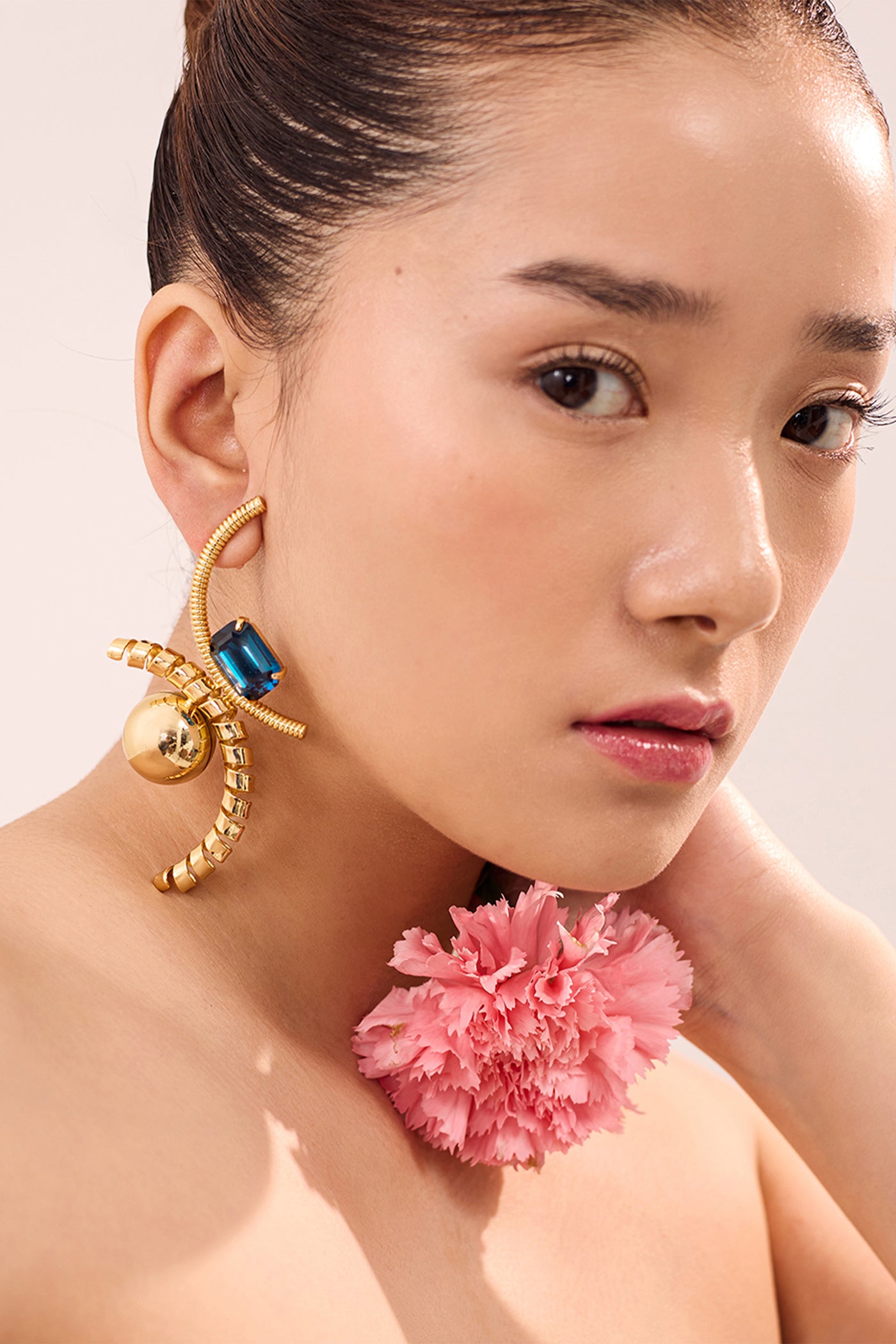 Ruhhette Leilani Gemstone Earrings indian designer wear online shopping melange singapore