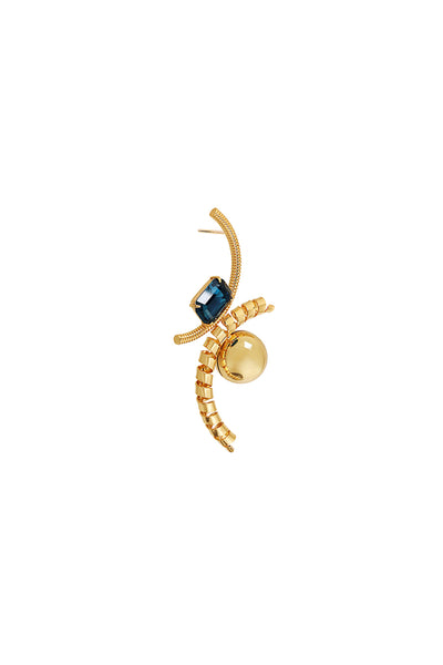 Ruhhette Leilani Gemstone Earrings indian designer wear online shopping melange singapore