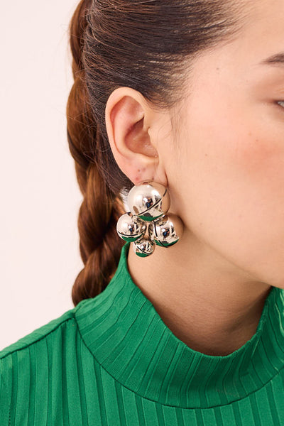 Ruhhette Tokyo Earrings Silver indian designer wear online shopping melange singapore