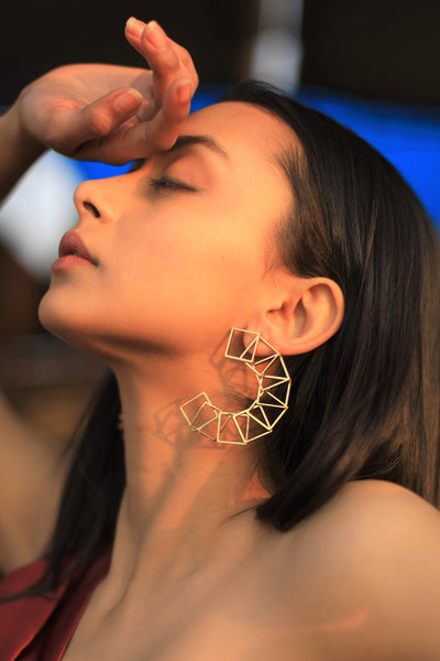 Ruhhette Webster Earring Jewellery Indian designer wear online shopping melange singapore