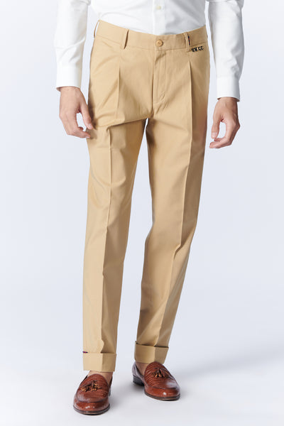 SN By Shantanu Nikhil Menswear SNCC Beige Trousers indian designer wear online shopping melange singapore